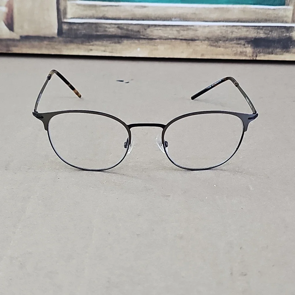 Morel France Eyeglasses Frames Only, 30168L, 50-20-145, Round Brown